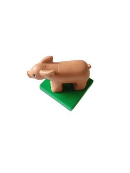LEGO® DUPLO® Tier Ferkel auf grüner Fliese gebraucht