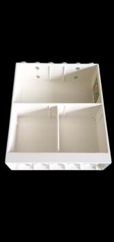 LEGO® DUPLO® Wand - Regal creme weiß 2 x 6 gebraucht (a)