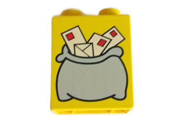 LEGO® DUPLO® 1 x 2 x 2 bedruckt mit Postsack gebraucht