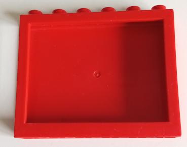 LEGO® DUPLO® 1 x 6 x 4 Panele Wand rot gebraucht