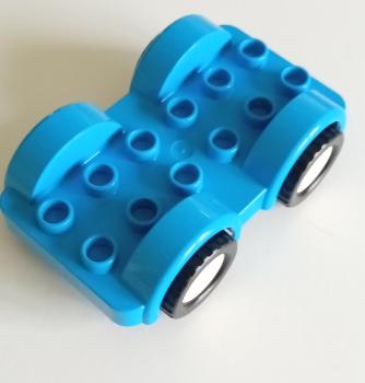LEGO® DUPLO® Fahrzeug Chassis 2x6 hellblau gebraucht