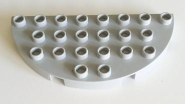 LEGO® DUPLO® 29304 4 x 8 Platte hellgrau abgerundet gebraucht