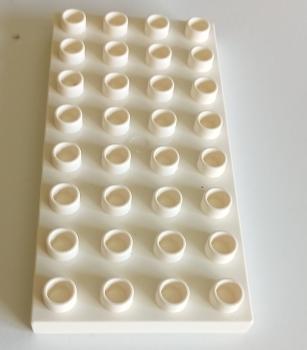 LEGO® DUPLO® 4 x 8 Platte weiß gebraucht