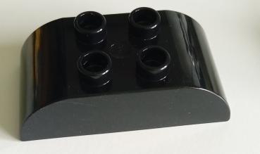 LEGO® DUPLO® Dachstein 2 x4 abgerundet schwarz gebraucht
