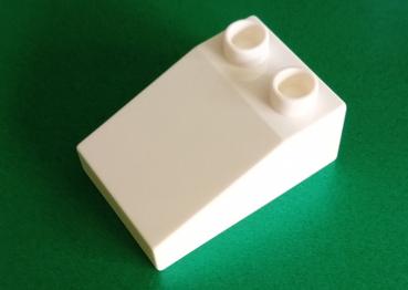 LEGO® DUPLO® Dachstein 3 x 2 spitz weiß gebraucht