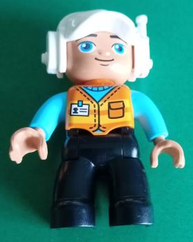 LEGO® DUPLO® Mechaniker weiße Mütze gebraucht