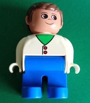 LEGO® DUPLO® Mann blaue Hose weißes Hemd gebraucht