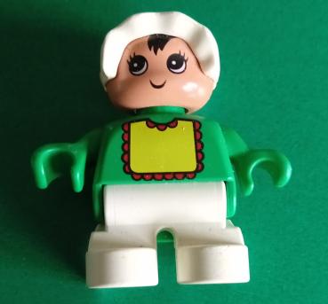 LEGO® DUPLO® Figur Kind weiße Hose dunkelgrünes Oberteil gebraucht