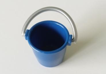 Schleich ® Eimer blau + Henkel silbern gebraucht