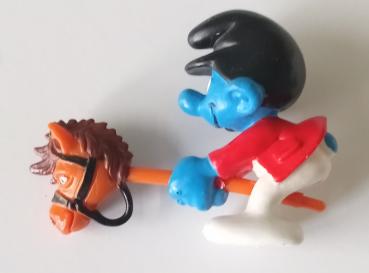 Schleich ® 40214 Schlumpf auf Steckenpferd gebraucht