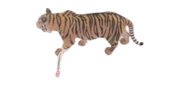Schleich ® 14729 Tiger mit Fahne gebraucht