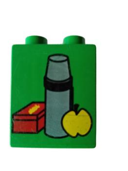 LEGO® DUPLO® 1 x 2 x 2 bedruckt mit Lunchbox gebraucht