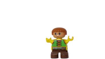 LEGO® DUPLO® Figur Kind Junge mit Weste gebraucht