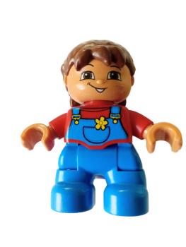 LEGO® DUPLO® Figur Kind Mädchen mit blauer Latzhose gebraucht
