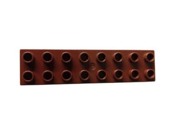 LEGO® DUPLO® 2 x 8 Platte dunkelbraun gebraucht