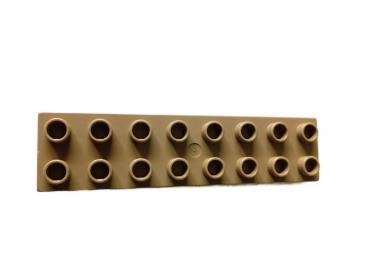 LEGO® DUPLO® 2 x 8 Platte sand gebraucht