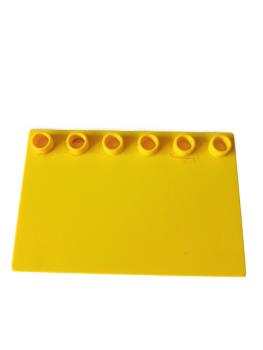 LEGO® DUPLO® 4 x 6 Platte gelb teils blank gebraucht