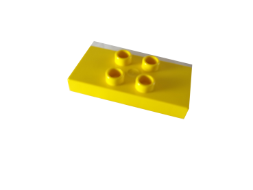 LEGO® DUPLO® 6413 2 x 4 Platte 4 Noppen gelb gebraucht