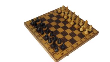 Schachspiel Holz gebraucht
