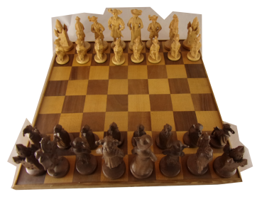 Schachfiguren Knights Kunststoff gebraucht