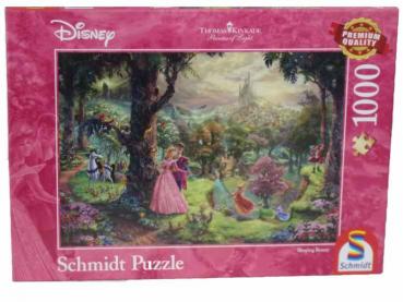1000 Teile Puzzle Thomas Kinkade Dornröschen von Schmidt Spiele gebraucht