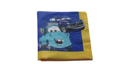 Serviette 33 x 33 cm Disney Cars 4 Motive