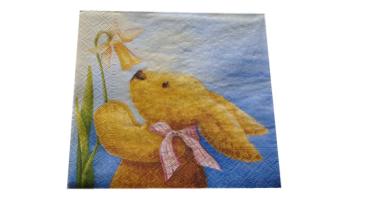 Serviette 33 x 33 cm Hase Felix