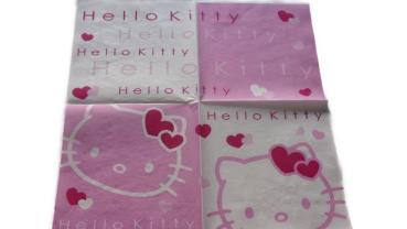 Serviette 33 x 33 cm Hello Kitty