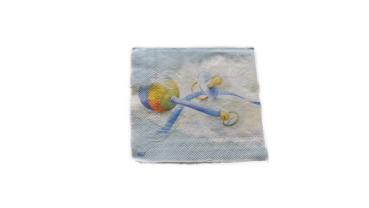 Serviette 25 x 25 cm Baby Junge 2 Motive