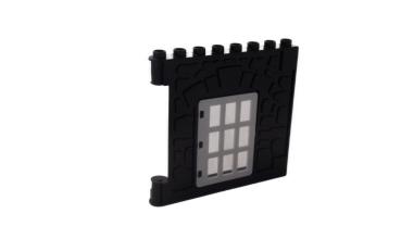 LEGO® DUPLO® Burgmauer mit Gittertür schwarz gebraucht