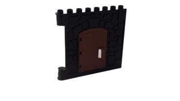 LEGO® DUPLO® Burgmauer mit Holztür schwarz gebraucht