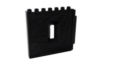 LEGO® DUPLO® Burgmauer mit Schießscharte schwarz gebraucht