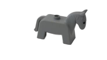 LEGO® DUPLO® Pferd alt hellgrau gebraucht