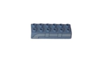 LEGO® DUPLO® 2 x 6 Stein Rohr grau gebraucht