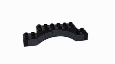 LEGO® DUPLO® Tor Bogen Stein schwarz bedruckt 2x10x2 gebraucht