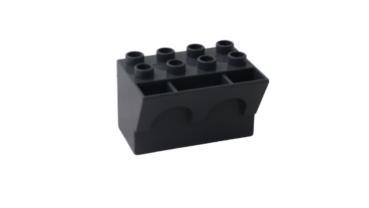 LEGO® DUPLO® Zinnen (Unterteil) dunkelgrau gebraucht