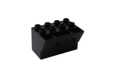 LEGO® DUPLO® Zinnen (Unterteil) schwarz gebraucht
