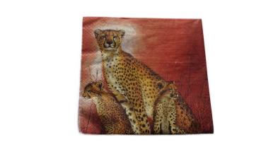 Serviette 33 x 33 cm Leopard