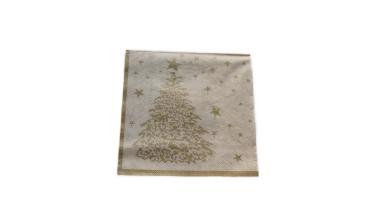 Serviette 33 x 33 cm Weihnachtsregal