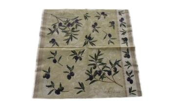 Serviette 33 x 33 cm Oliven