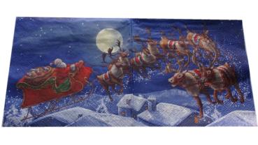 Serviette 33 x 33 cm Rentierschlitten