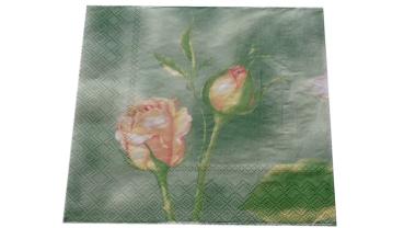 Serviette 33 x 33 cm Rosen 2 Motive