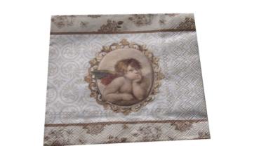 Serviette 33 x 33 cm Putto 2 Motive