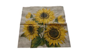 Serviette 33 x 33 cm Sonnenblumen groß