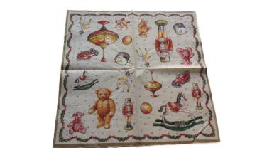 Serviette 33 x 33 cm Nussknacker