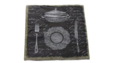 Serviette 33 x 33 cm Tafelsilber