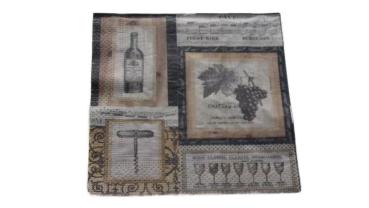 Serviette 33 x 33 cm Vino