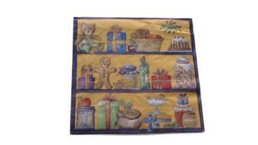 Serviette 33 x 33 cm Weihnachtsregal