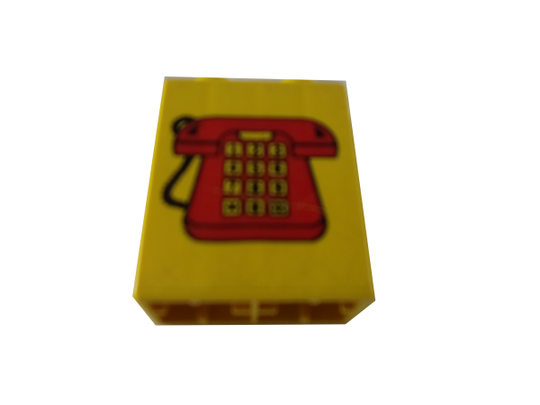 LEGO® DUPLO® 1 x 2 x 2 bedruckt mit Telefon gebraucht