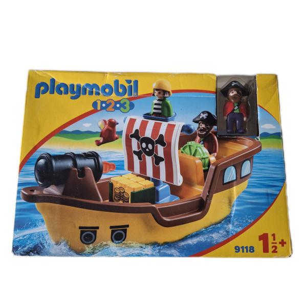 Playmobil ® 1 - 2 - 3 - 9118 Piratenschiff gebraucht